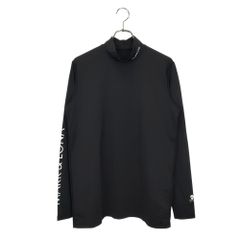 MARK＆LONA マークアンドロナ ゴルフ 20SS ICON UNDER 長袖 インナー モックネック Tシャツ MLM-0A-AU01 50 ブラック