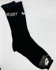NIKE STUSSY コラボ ソックス  ブラック　ナイキ　ステューシー　黒　靴下　新品未使用　タグ付き