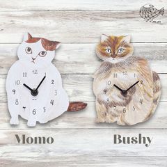 新品 松尾ミユキ ダイカット クロック elliot 猫 ねこ ネコ キャット