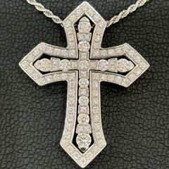 ΩNA3673 展示級!大人気! DAMIANI ダミアーニ ベルエポック クラウン ネックレス Mサイズ K18WG ホワイトゴールド 20092691 保証書 箱 付き