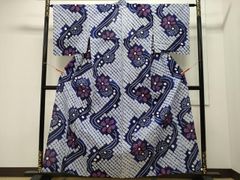 浴衣 有松鳴海本絞り 向日葵の花模様 露草色 KK-2078 - メルカリ