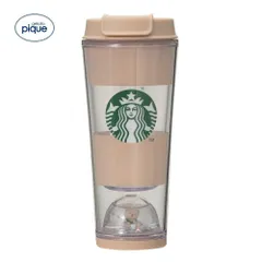 【新品】【モカベージュ】gelato pique STARBUCKS　ベアスノードームボーダータンブラー モカベージュ 355ml ジェラートピケ スターバックス