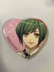 【1】A3! 一番カフェ 瑠璃川幸 ハート缶バッジ