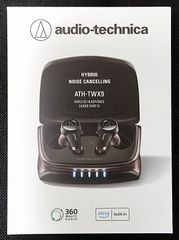 オーディオテクニカ ATH-TWX9 ワイヤレスイヤホン bluetooth 完全ワイヤレス マイク付 最大約18.5時間再生