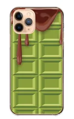 iPhone14Pro ケース カバー アイフォン14 プロ スマホケース ハードケース チョコレート 板チョコ ホワイト イチゴ 抹茶 ダークチョコ おかし バレンタイン かわいい 面白い カラー03