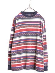 美品 Barns×ButtonWorks マルチボーダー コンチョ付ロンT - メルカリ