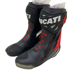 【美品】 DUCATI ドゥカティ TCX CORSE V3 レーシングブーツ　EU/43・USA/9　ブラック系　黒系　 14413-100
