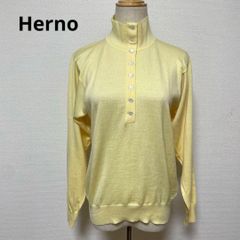 希少❗️ OLD HERNO ヘルノ 金ボタン 5部袖 ブラウス - メルカリ