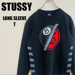 STUSSY ステューシー ロンT エイトボール SSリンク ロングスリーブTシャツ 長袖Tシャツ 黒 Stussy Japan ジャック