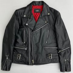 【3L】HORN WORKS UK W-RIDERS JACKET/ホーンワークス ダブルライダース ジャケット/牛革 カウレザー 天然皮革 本革/ブラック系 黒 レッド系 赤/※裏地キルティング 中わた漏れ/ 服飾 (69-2025-0430-KO-001)