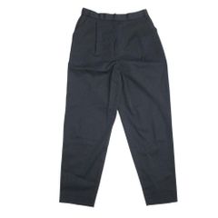 新品同様 irise イリゼ ドライタッチ ワンタック テーパードパンツ センターシーム リネンブレンド M 黒 ブラック t5089 レディース 古着 中古 USED