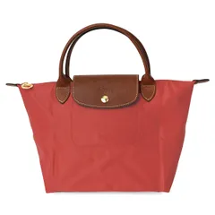 新品 ロンシャン LONGCHAMP ハンドバッグ ル プリアージュ トップハンドルバッグ Sサイズ トマト