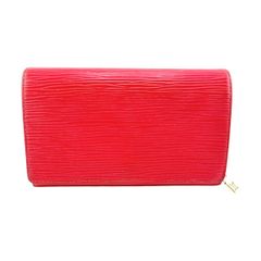 ルイヴィトン M63507 エピ 財布 ポルトモネビエトレゾール 二つ折り財布 LOUIS VUITTON レッド