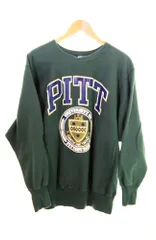 チャンピオン  Champion REVERSEWEAVE リバースウィーブ USA製 90’s PITT ピッツバーグ大学 スウェット 緑 スウェット プリント グリーン LLサイズ 103MT-356
