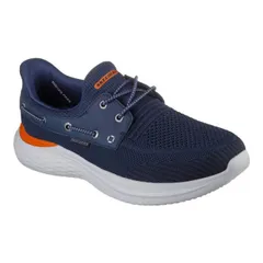 【送料無料】 スケッチャーズ メンズ デッキシューズ シューズ Skechers Hands Free Slip-ins Lawson Parasail Men's Shoes Navy