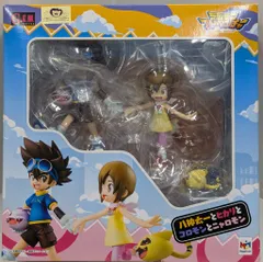 メガハウス G.E.M. デジモンアドベンチャー 八神太一とヒカリとコロモンとニャロモン PVC