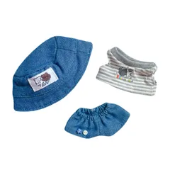 10cmぬいぐるみ用 着せ替え服 ぬい服 コスチューム ちびぬい服 推し活 ぬい活 幼稚園 3点セット 2色