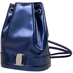 美品　フェラガモ　ヴァラ　バッグ　メタリックレザー FERRAGAMO （新品・未使用品）サルヴァトーレフェラガモ