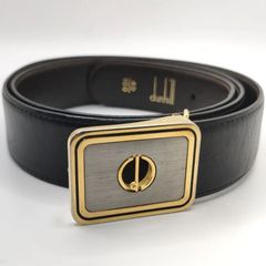 DOLCE＆GABBANA 表記サイズ100/85 キャンバス レザー ベルト