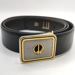 dunhill ダンヒル　ベルト リバーシブル　黒 茶　シルバー金具 レザー 2025年最新】ダンヒル リバーシブル ベルトの人気アイテム