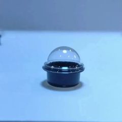 ミニチュア　NO-34　黒カップ容器　半球 蓋付き　10枚入れ
