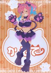 オリジナルイラスト 【猫耳水着メイド（妹）①】手描き アナログ 原画