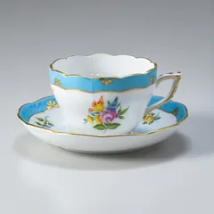 HERENDバラとチューリップのオープンバスケット（新品未使用） HERENDバラとチューリップのオープンバスケット（新品未使用