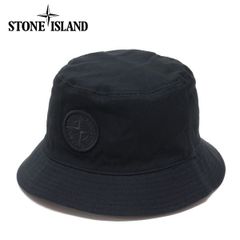 25SSモデル ストーンアイランド STONE ISLAND COMPASSロゴ刺しゅう バケットハット【V0029 BLACK】 K1S159100981 S0065 V0029/【2025SS】goods