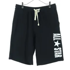 CONVERSE コンバース ロゴプリント ハーフパンツ 4L ブラック メンズ 古着