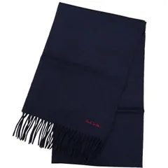 ポールスミス Paul Smith マフラー メンズ レディース M1A-933D-AS04 47 Navy ネイビー 送料無料 ストール 高品質 無地 メンズ レディース ユニセックス マフラー 秋冬 ギフト
