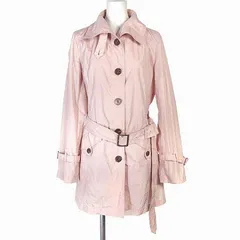 ハナエモリ HANAE MORI SPORTS PRIMATTIVO スプリングコート ステンカラー ジャケット ナイロン 薄ピンク 40のサムネイル