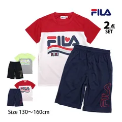 Tシャツ ハーフパンツ 上下セット FILA フィラ ジュニア キッズ 女の子 半袖 子供 セットアップ 吸汗速乾 130cm 140cm 150cm 160cm 2色  j2516