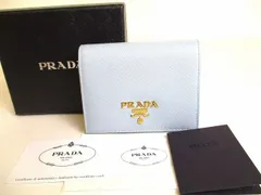 プラダ PRADA サフィアーノ マルチカラー レザー 2つ折り 財布 コンパクト財布 コンパクトウォレット メンズ レディース 【未使用保管品】