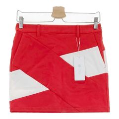 サイズ：M DESCENTE GOLF デサントゴルフ DGW6037F インナー付 ストレッチスカート  レッド系 [240101327171]# ゴルフウェア レディース ストスト