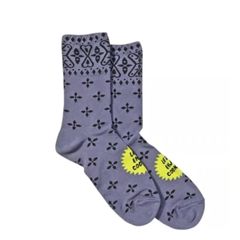 【新品・未使用】Cookman SOCKS (BANDANNA CROSS) GRAY クックマン ソックス (バンダナ クロス) グレー
