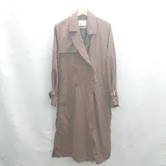 ◇ ⊂ continuer de NICE CLAUP プリーツ 長袖 ロングコート サイズF ブラウン系 レディース E  【1503060032183】のサムネイル
