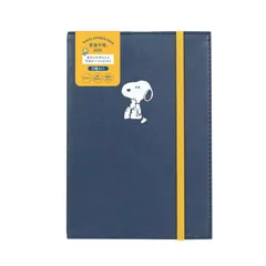 スヌーピー 手帳 スケジュール帳 ダイアリー 限定 合皮カバー 2026年版 2025年12月始まり 月間式 Ｂ6サイズ 家計簿付き手帳 薄型 ノート クツワ