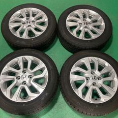 ホンダ シャトル 純正 15インチ 6j +50 PCD100 ブリヂストン ニューノ 185/60R15 2023年 フィット