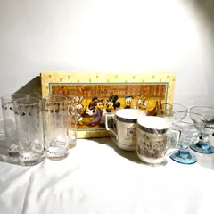 Disney ディズニーグラスセット３箱まとめ ホテルミラコスタ マグカップ 計10点セット