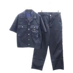 PRADA (プラダ) 23SS Re Nylonトライアングルロゴ 半袖シャツ / Re Nylonトライアングルロゴカーゴパンツ ネイビー SC637/SPH276のサムネイル