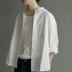 【新品】apartment department バンドカラー ベーシックシャツのサムネイル
