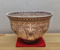 茶碗 色絵松並木 森里陶楽