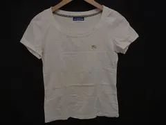 ■美品■ BURBERRY バーバリーブルーレーベル コットン100％ 半袖 Tシャツ トップス サイズ38 洋服 レディース アイボリー系  DG6892
