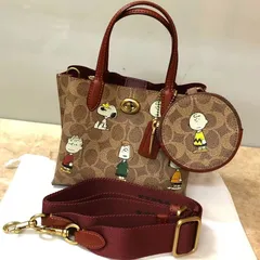 COACH コーチ ウィロウトート18 スヌーピー バッグ CBF74