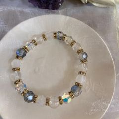 ✴︎ミルキー　スワロフスキー　サファイア　ブレスレット　✴︎