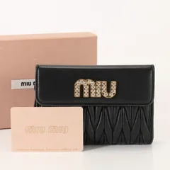 2024年最新】miumiu ミュウミュウ マテラッセ 2つ折り財布 5ML522 2BPU