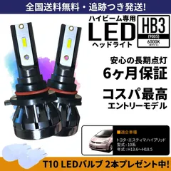 トヨタ エスティマハイブリッド 10系 ハイビーム HB3 LED ヘッドライト ホワイト 6000K 保証つき 高輝度 【RUNUP】のサムネイル