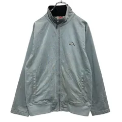 Kappa ジップアップ トラックジャケット XL ライトブルー ネイビー カッパ ジャージ スポーツウェア 古着卸 アメリカ仕入 a611-6007