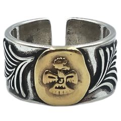 シルバーアクセサリー デザインリング カレッジリング シルバー925 306A