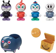 【新品】 バンダイ ばいきんまんとなかまたち はじめてハウス アンパンマン ドールセット
